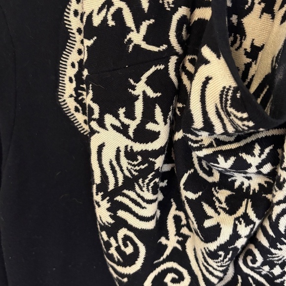 Minkas Wool and Cashmere Blend Black Soft Removable cowl neck sweater SZ large - Picture 12 of 13